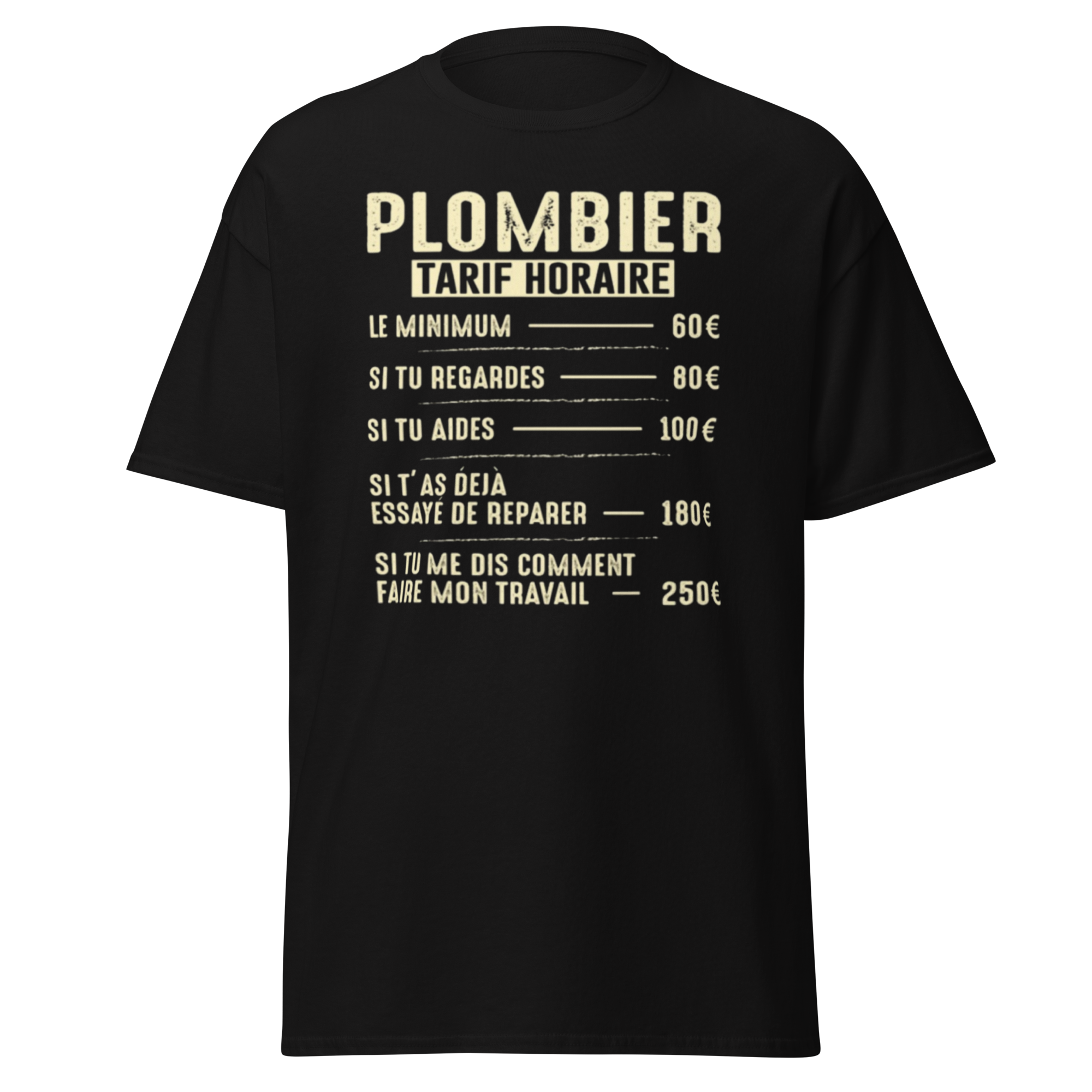 T-SHIRT FORFAIT HORAIRE