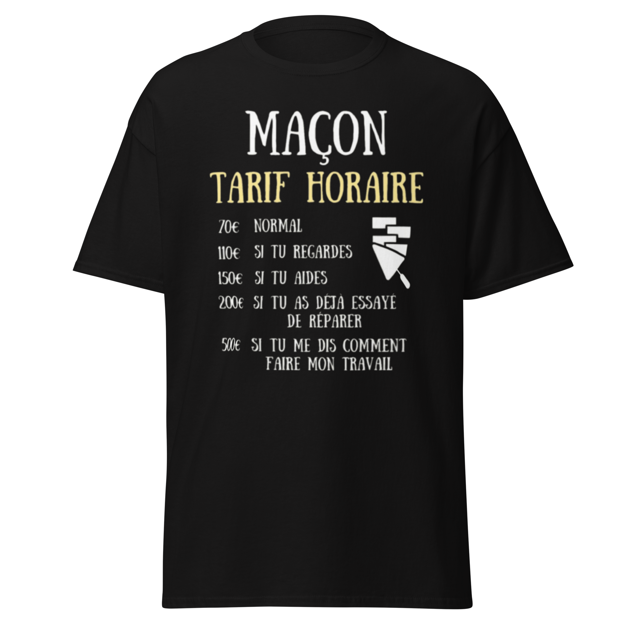 T-SHIRT MAÇON TARIF HORAIRE