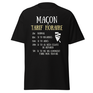 T-SHIRT MAÇON TARIF HORAIRE