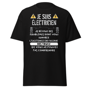 T-SHIRT JE SUIS ÉLECTRICIEN