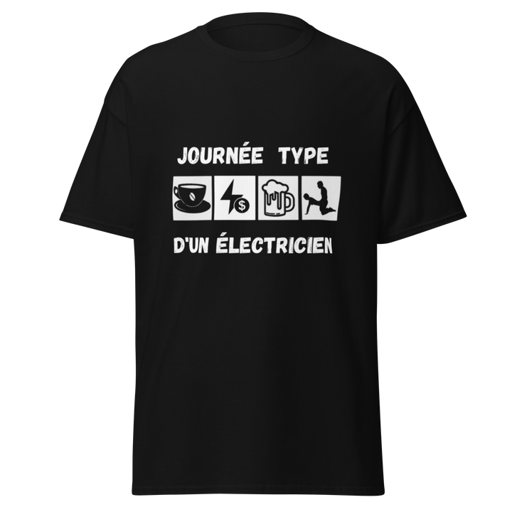 T-SHIRT ELECTRICIEN JOURNÉE TYPE