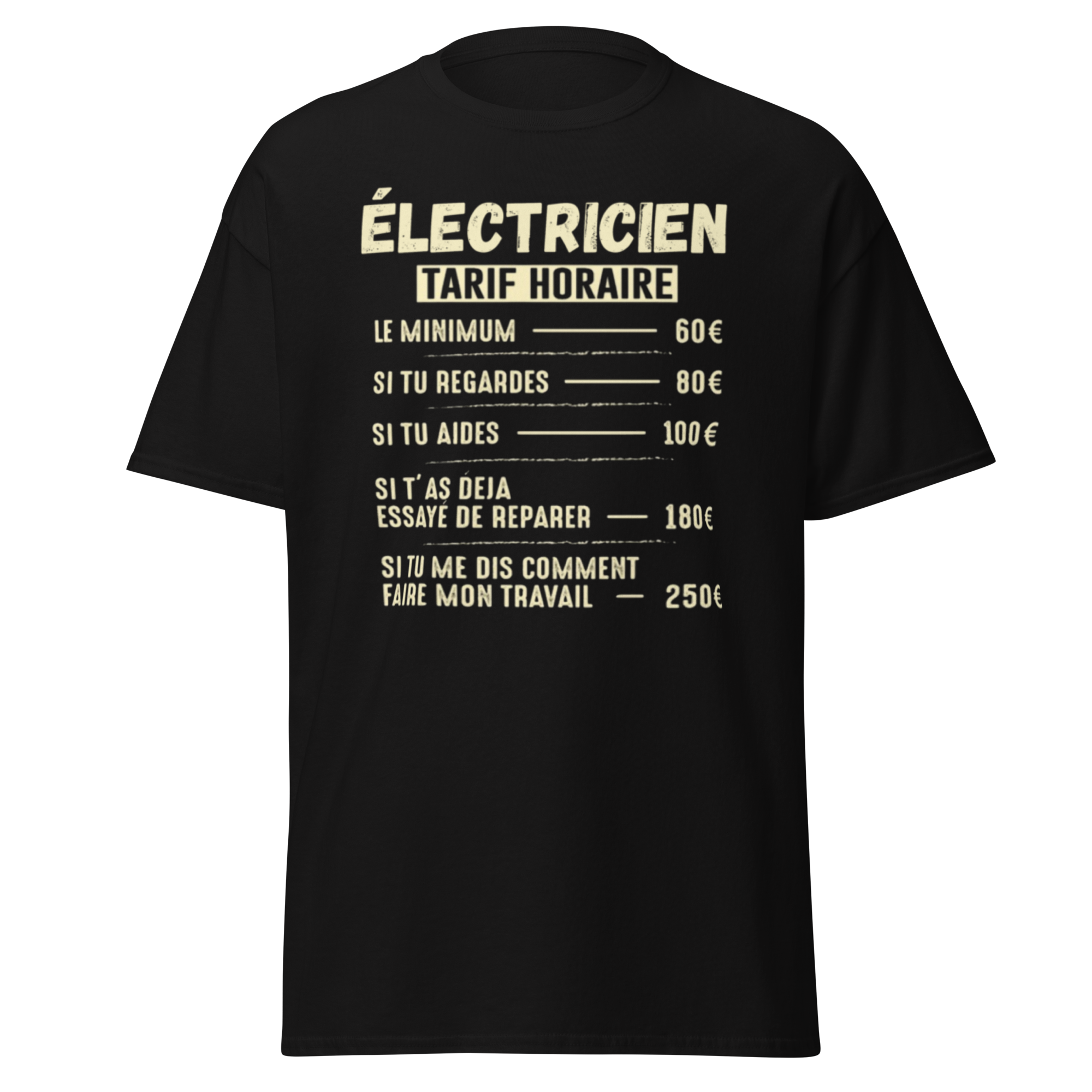 T-SHIRT TARIF HORAIRE