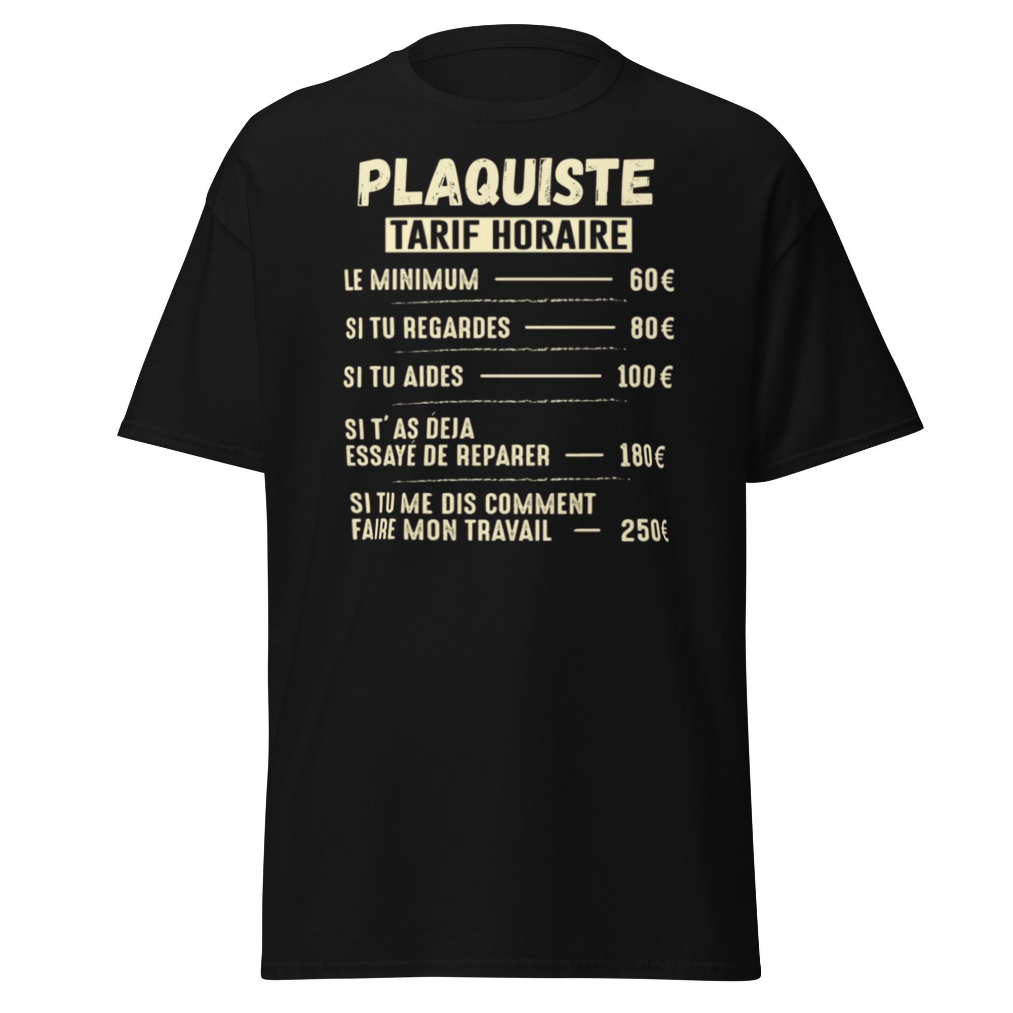 T-SHIRT TARIF HORAIRE