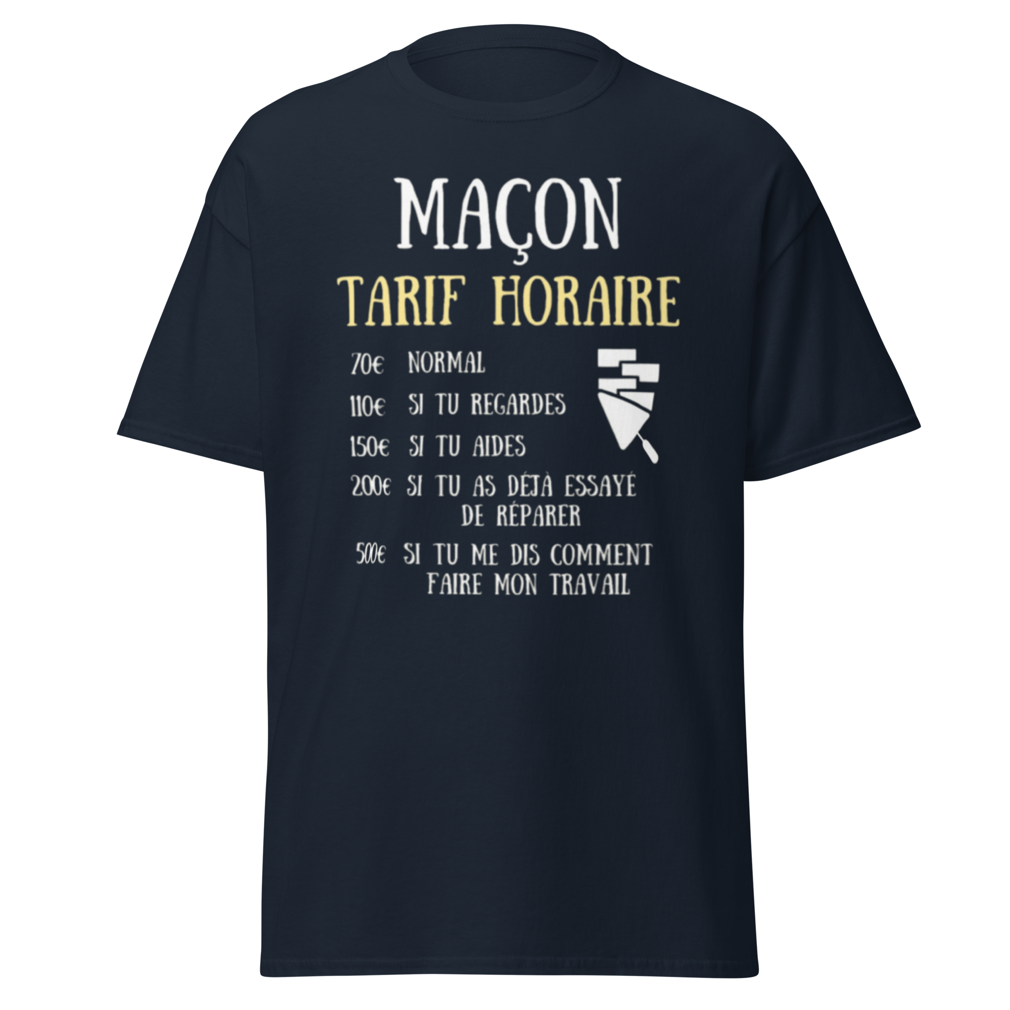 T-SHIRT MAÇON TARIF HORAIRE