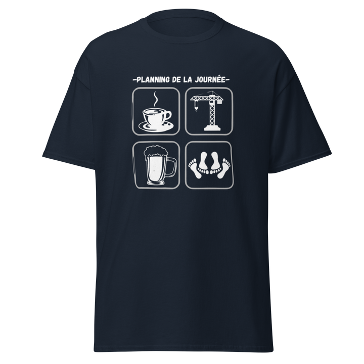 T-SHIRT GRUTIER PLANNING DE LA JOURNEE