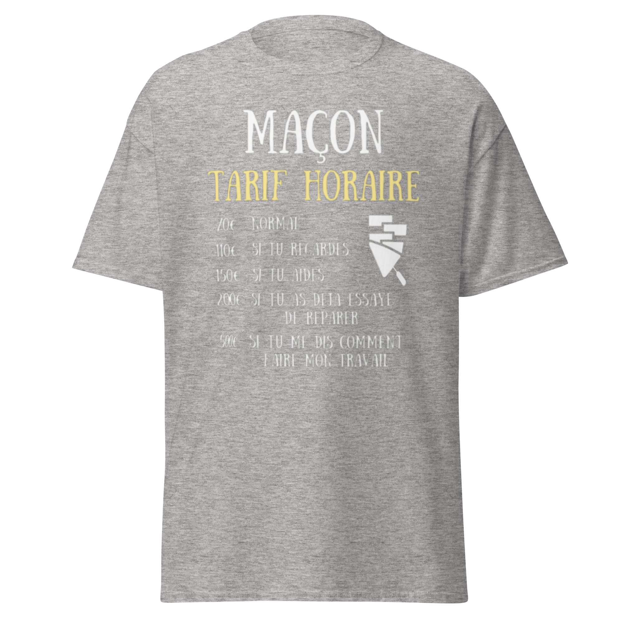 T-SHIRT MAÇON TARIF HORAIRE