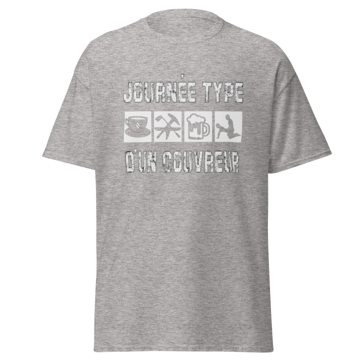 T-SHIRT COUVREUR JOURNÉE TYPE