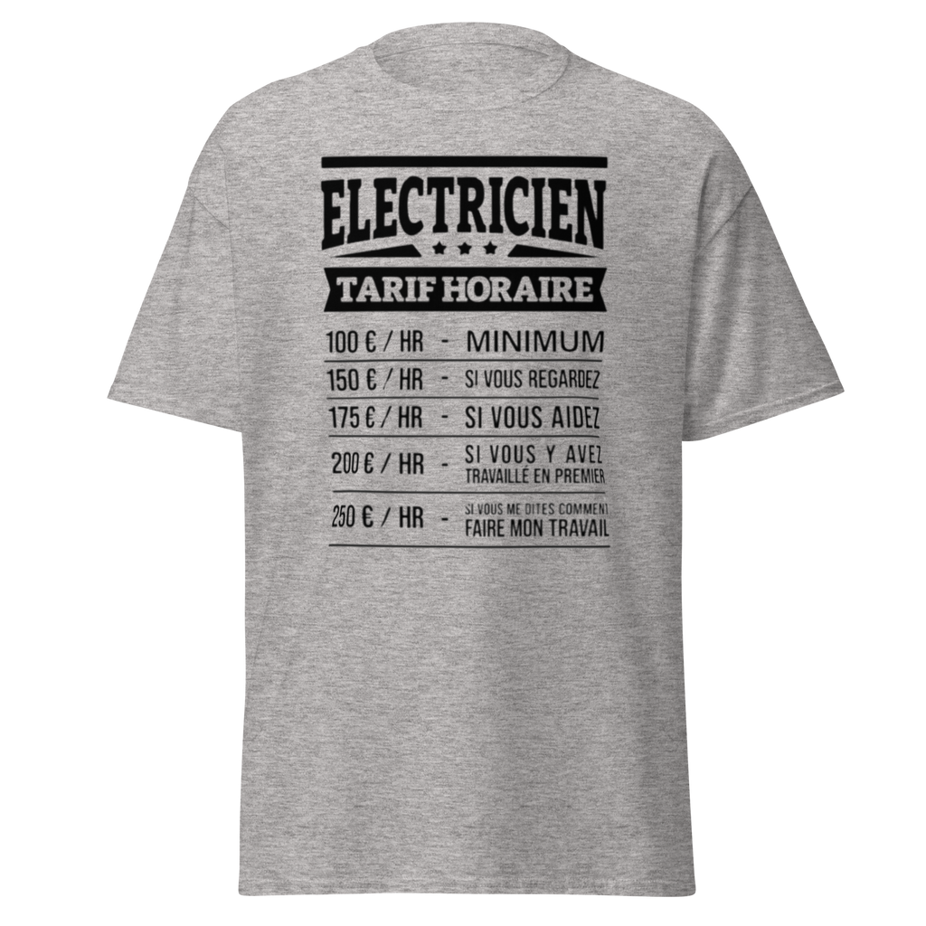 T-SHIRT TARIF HORAIRE