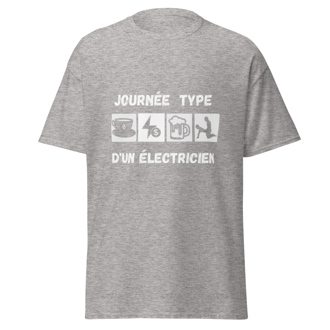 T-SHIRT ELECTRICIEN JOURNÉE TYPE