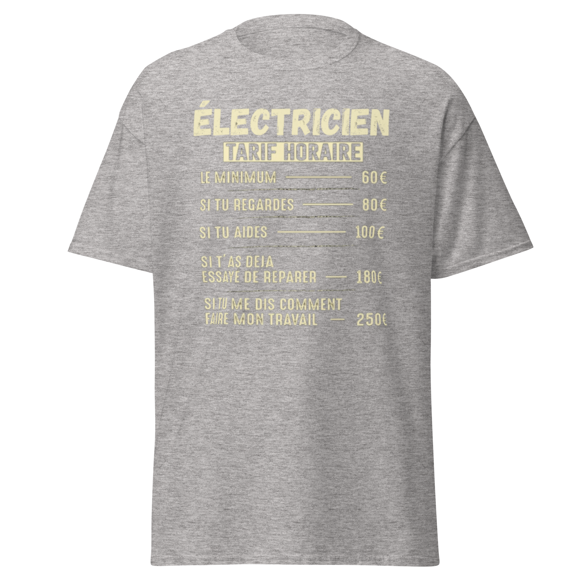 T-SHIRT TARIF HORAIRE