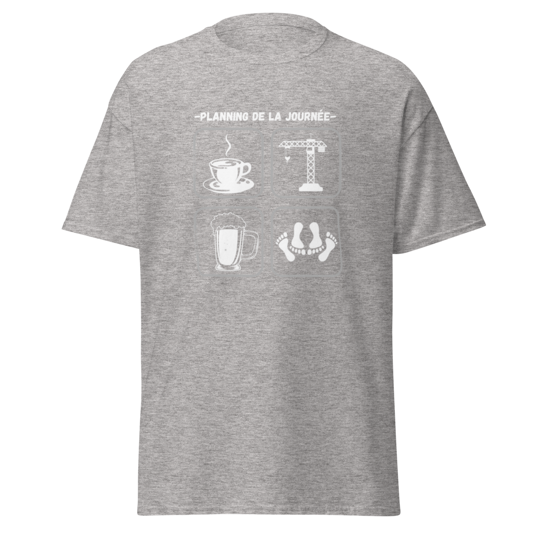 T-SHIRT GRUTIER PLANNING DE LA JOURNEE