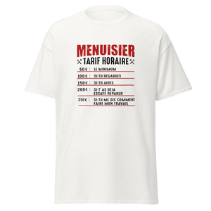 T-SHIRT MENUISIER TARIF HORAIRE