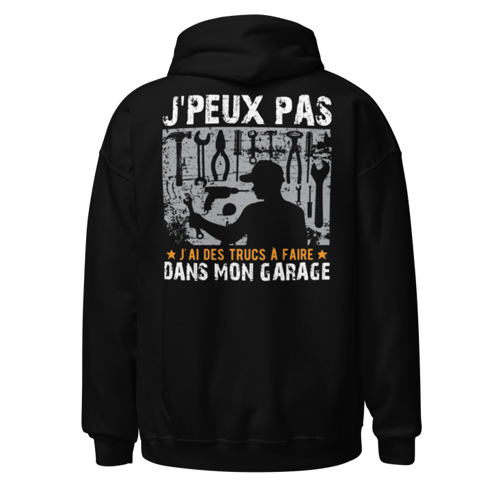 SWEAT À CAPUCHE MÉCANICIEN J'PEUX PAS