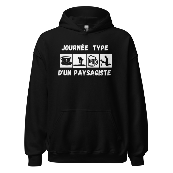 SWEAT À CAPUCHE PAYSAGISTE JOURNEE TYPE