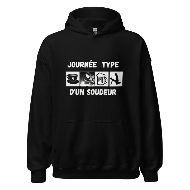 SWEAT À CAPUCHE SOUDEUR JOURNEE TYPE
