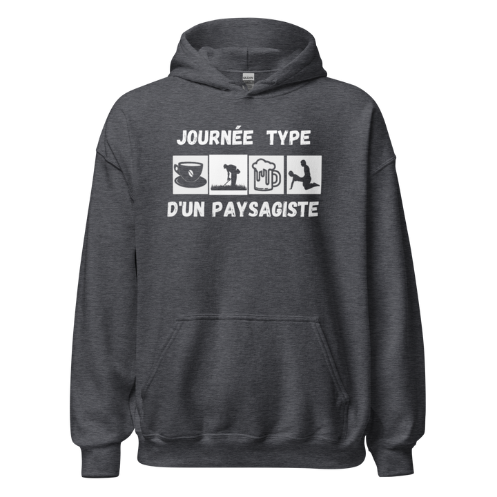 SWEAT À CAPUCHE PAYSAGISTE JOURNEE TYPE