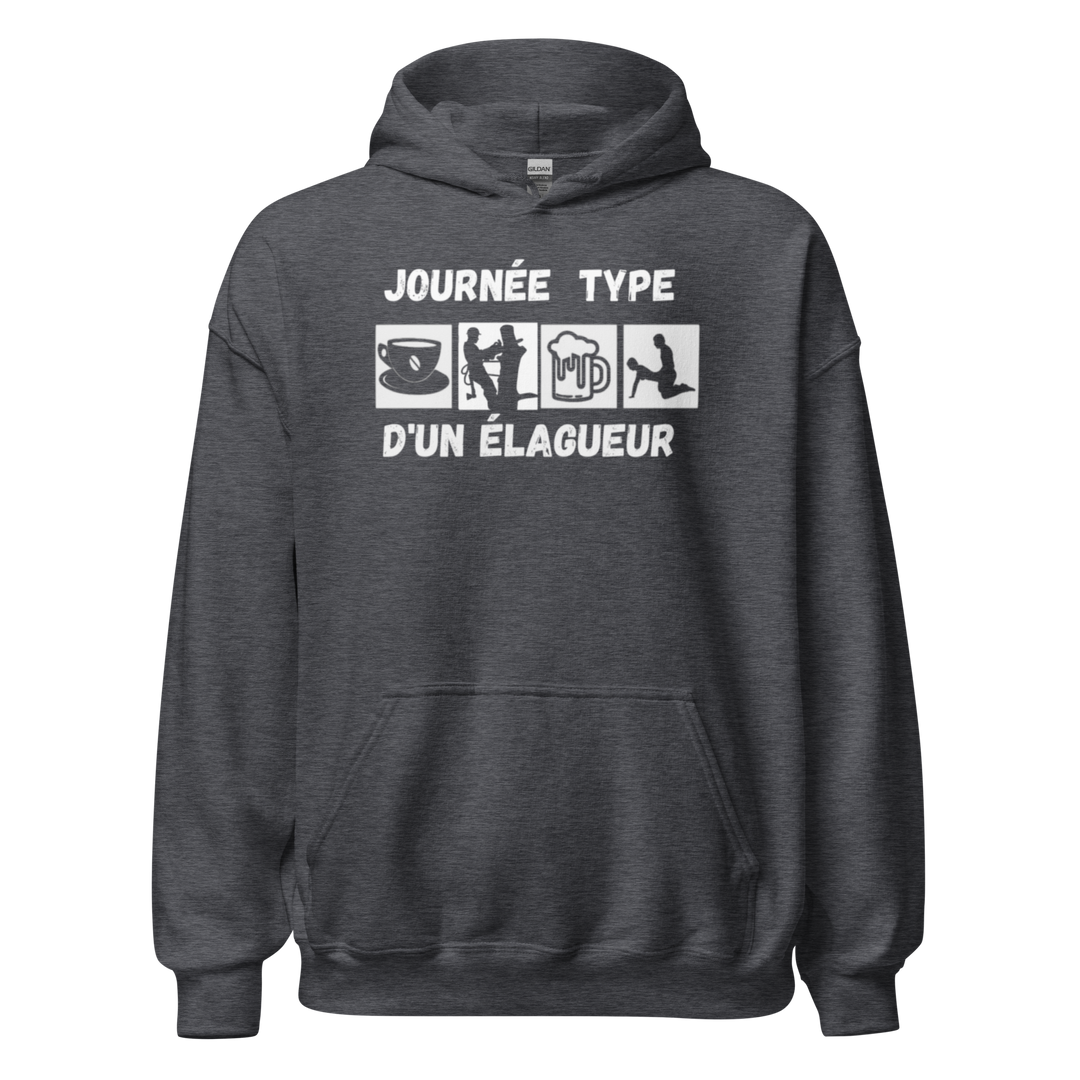 SWEAT À CAPUCHE ÉLAGUEUR JOURNEE TYPE