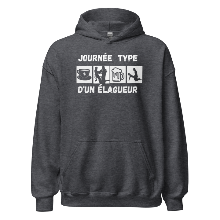 SWEAT À CAPUCHE ÉLAGUEUR JOURNEE TYPE