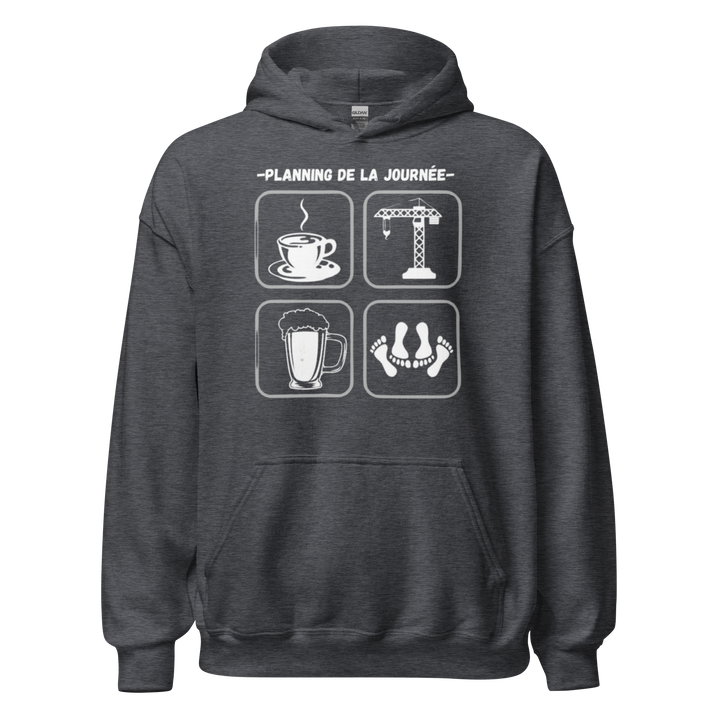 SWEAT À CAPUCHE GRUTIER PLANNING