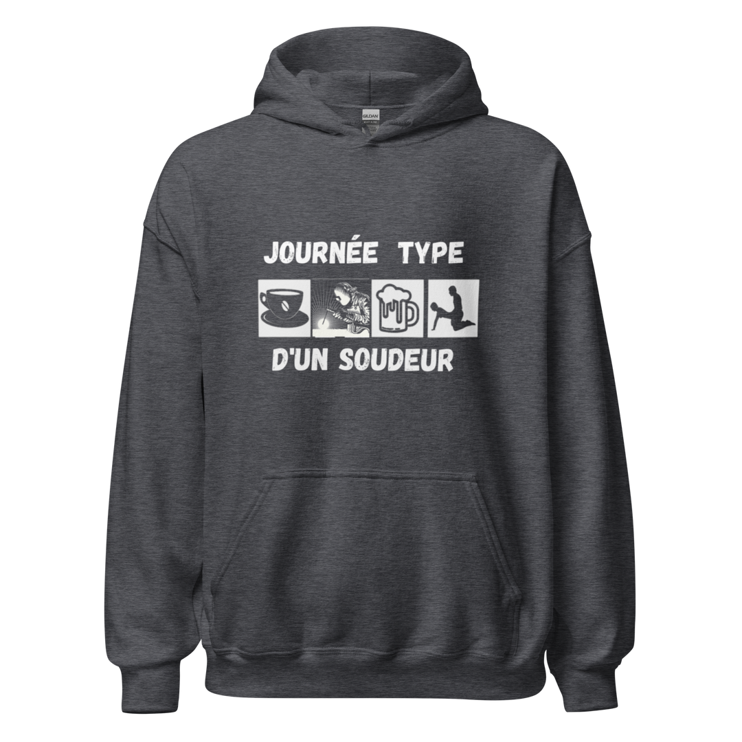 SWEAT À CAPUCHE SOUDEUR JOURNEE TYPE