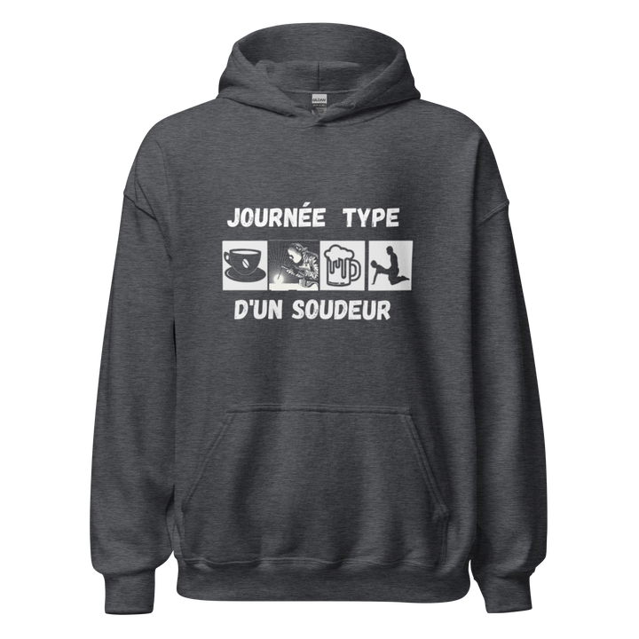 SWEAT À CAPUCHE SOUDEUR JOURNEE TYPE