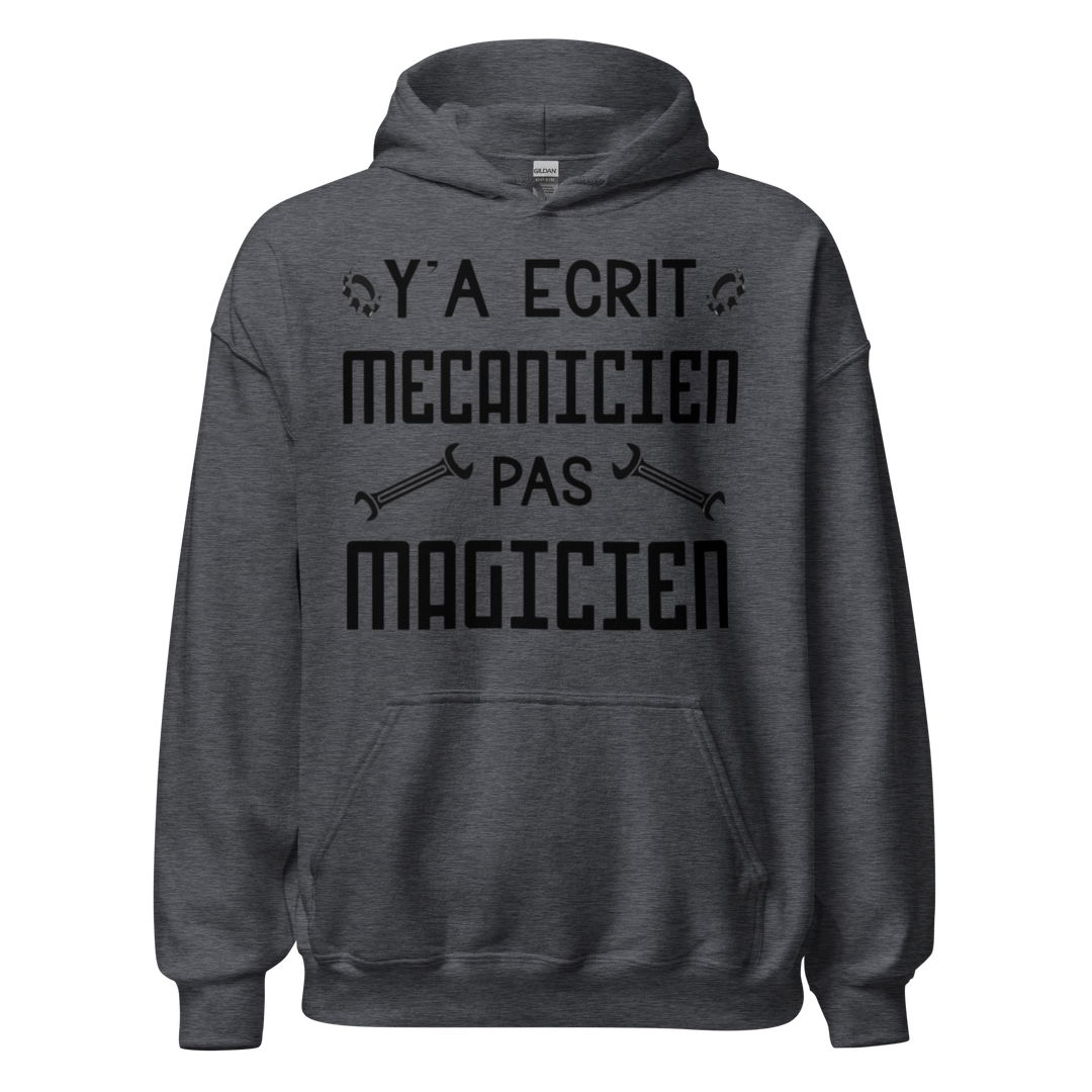 SWEAT À CAPUCHE MÉCANICIEN PAS MAGICIEN
