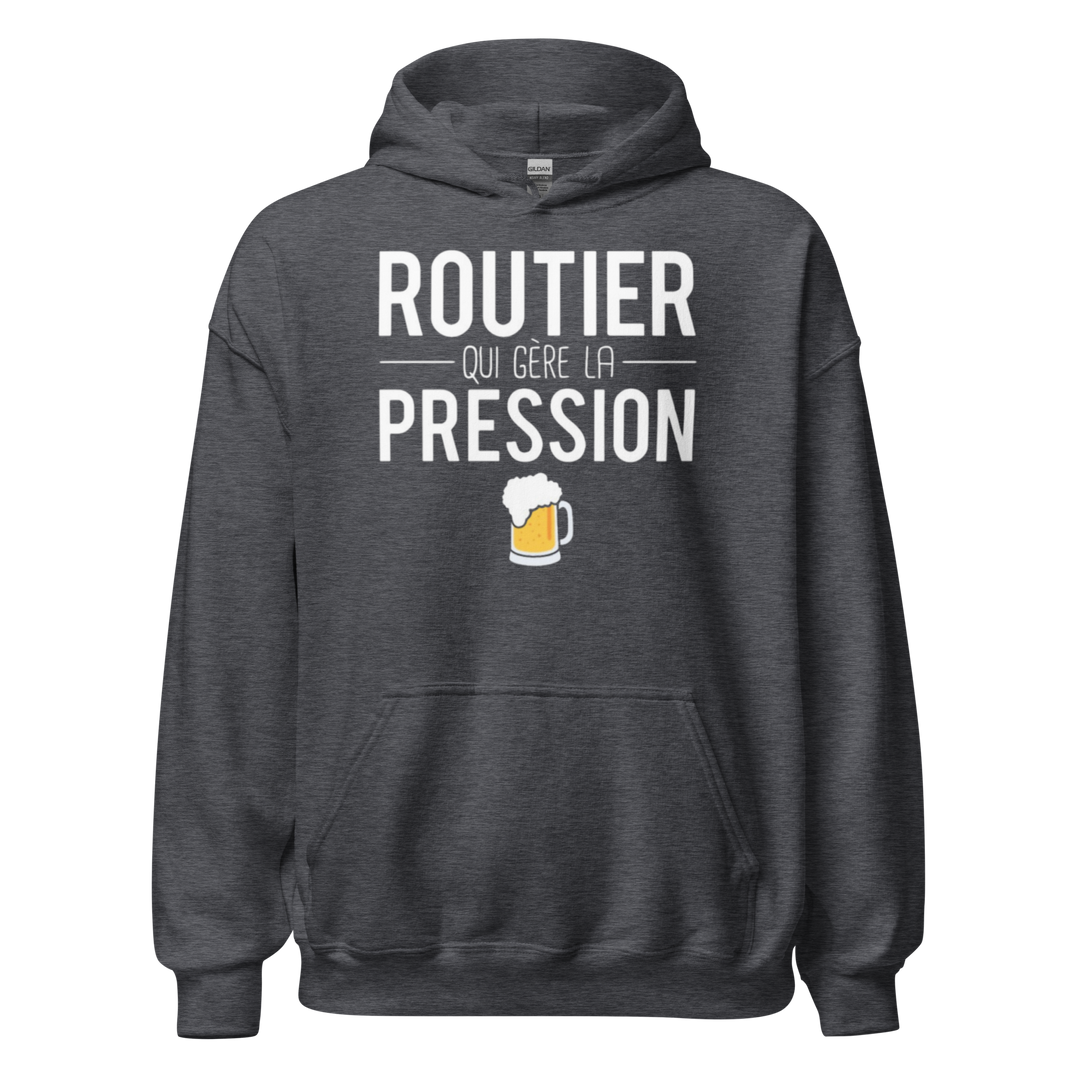 SWEAT À CAPUCHE ROUTIER SOUS PRESSION