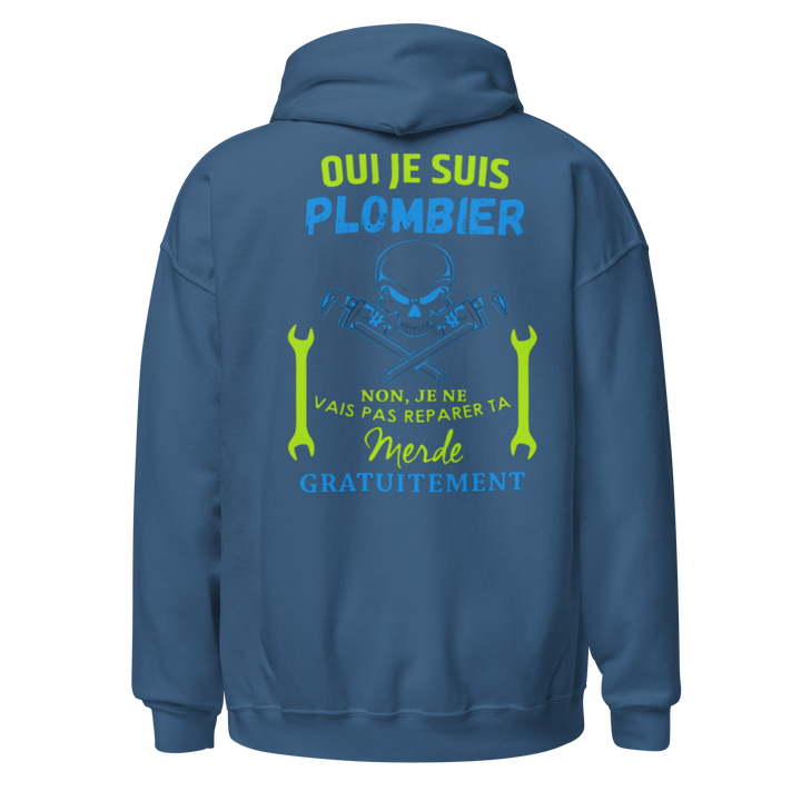 SWEAT À CAPUCHE OUI JE SUIS PLOMBIER