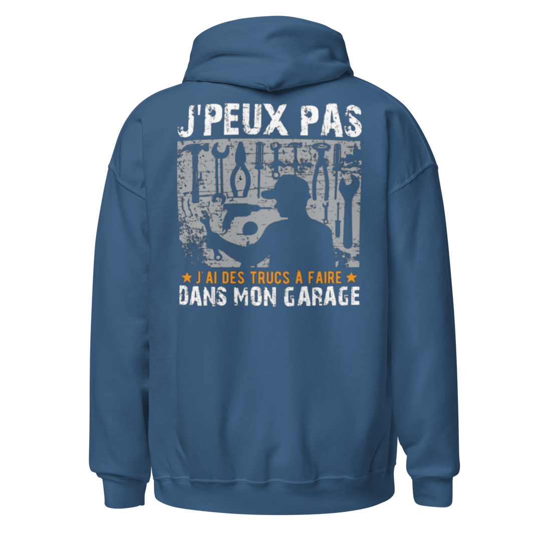 SWEAT À CAPUCHE MÉCANICIEN J'PEUX PAS