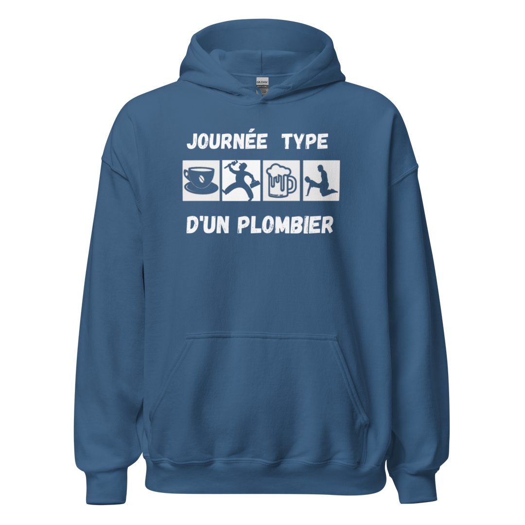 SWEAT À CAPUCHE PLOMBIER JOURNEE TYPE