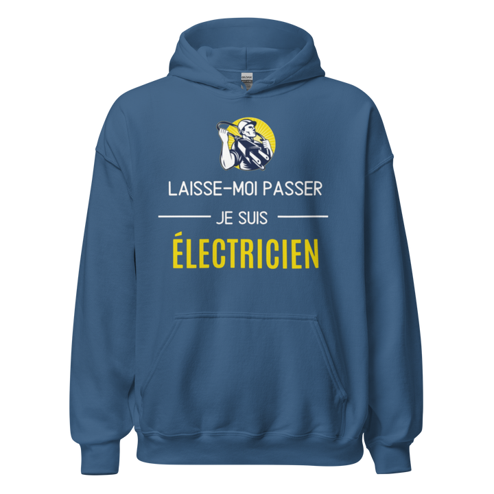 SWEAT À CAPUCHE ÉLECTRICIEN LAISSE MOI PASSER