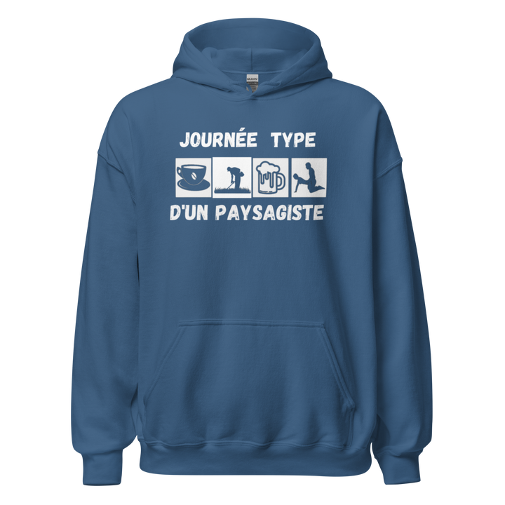 SWEAT À CAPUCHE PAYSAGISTE JOURNEE TYPE