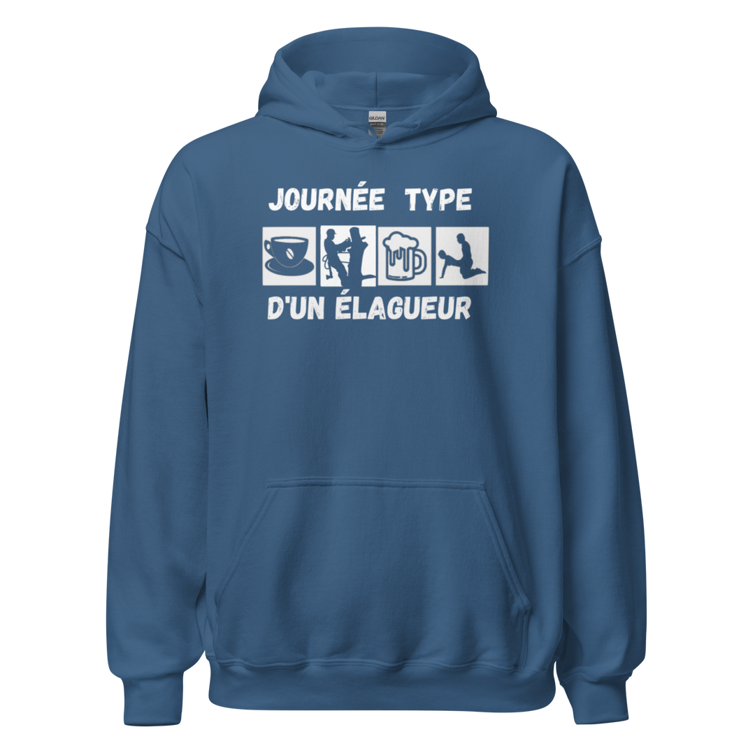 SWEAT À CAPUCHE ÉLAGUEUR JOURNEE TYPE