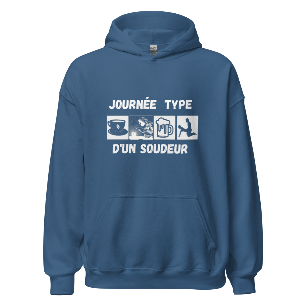 SWEAT À CAPUCHE SOUDEUR JOURNEE TYPE