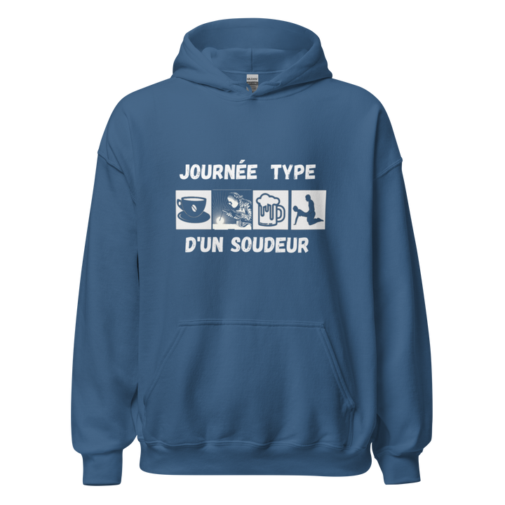 SWEAT À CAPUCHE SOUDEUR JOURNEE TYPE