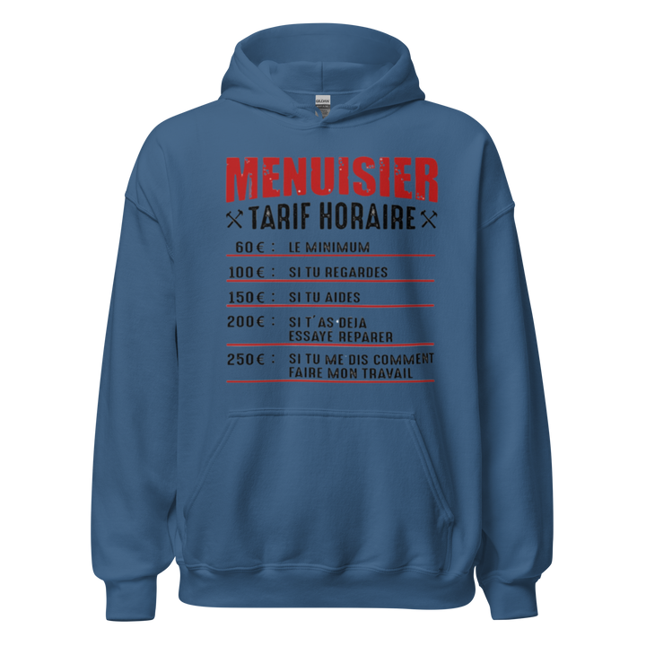 SWEAT À CAPUCHE MENUISIER TARIF HORAIRE