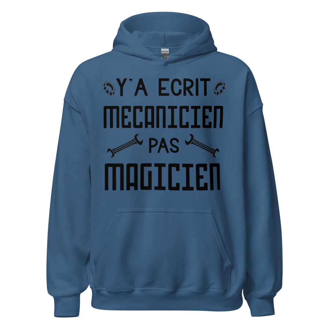 SWEAT À CAPUCHE MÉCANICIEN PAS MAGICIEN