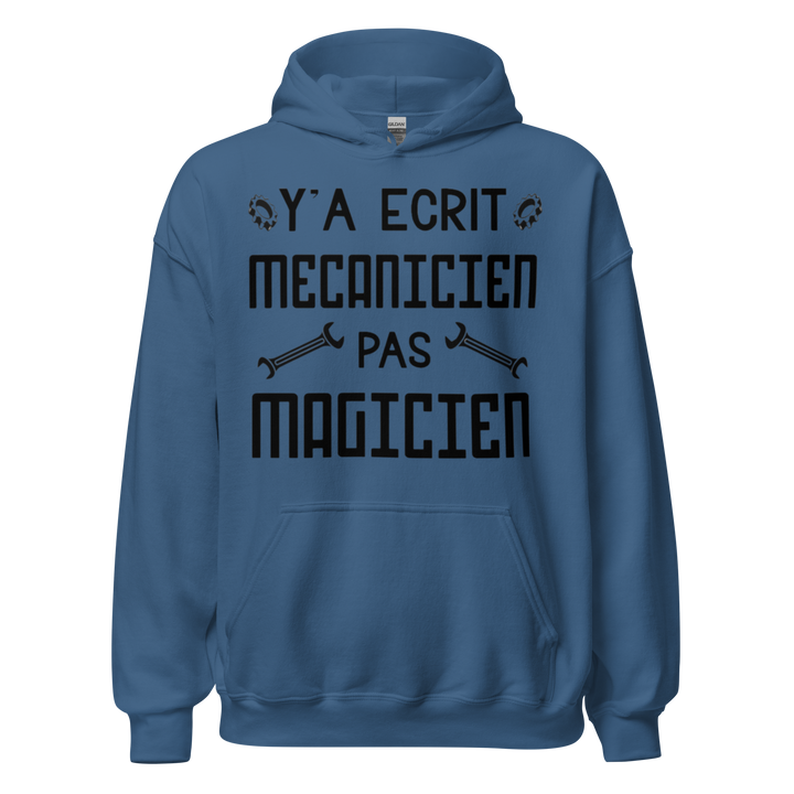 SWEAT À CAPUCHE MÉCANICIEN PAS MAGICIEN