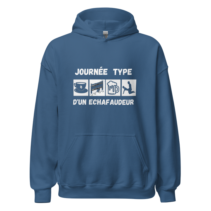 SWEAT À CAPUCHE ÉCHAFAUDEUR JOURNÉE TYPE