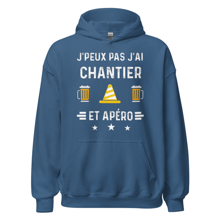 SWEAT À CAPUCHE CHANTIER/APERO