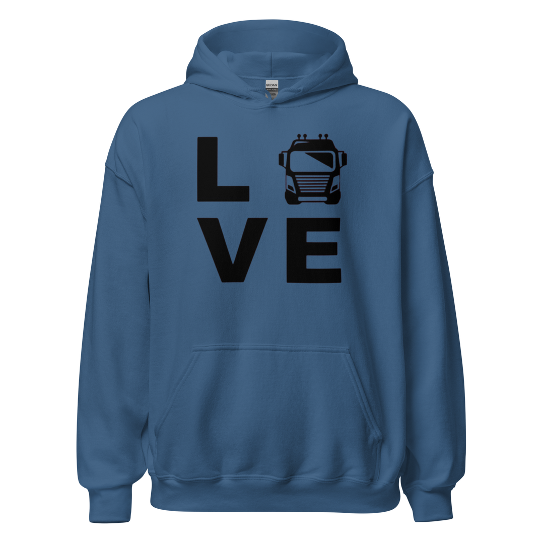 SWEAT À CAPUCHE LOVE CHAUFFEUR/ROUTIER