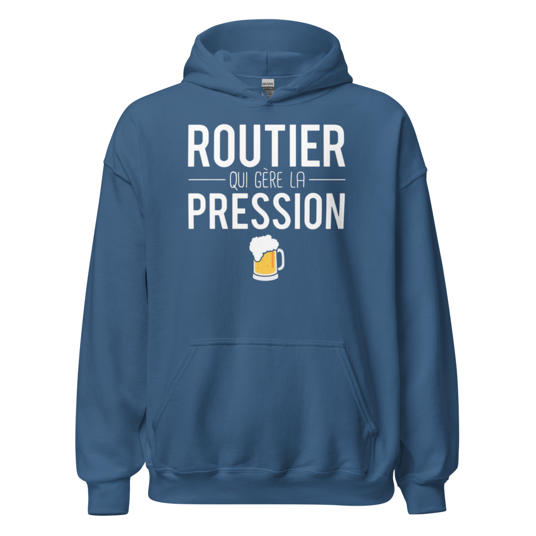 SWEAT À CAPUCHE ROUTIER SOUS PRESSION