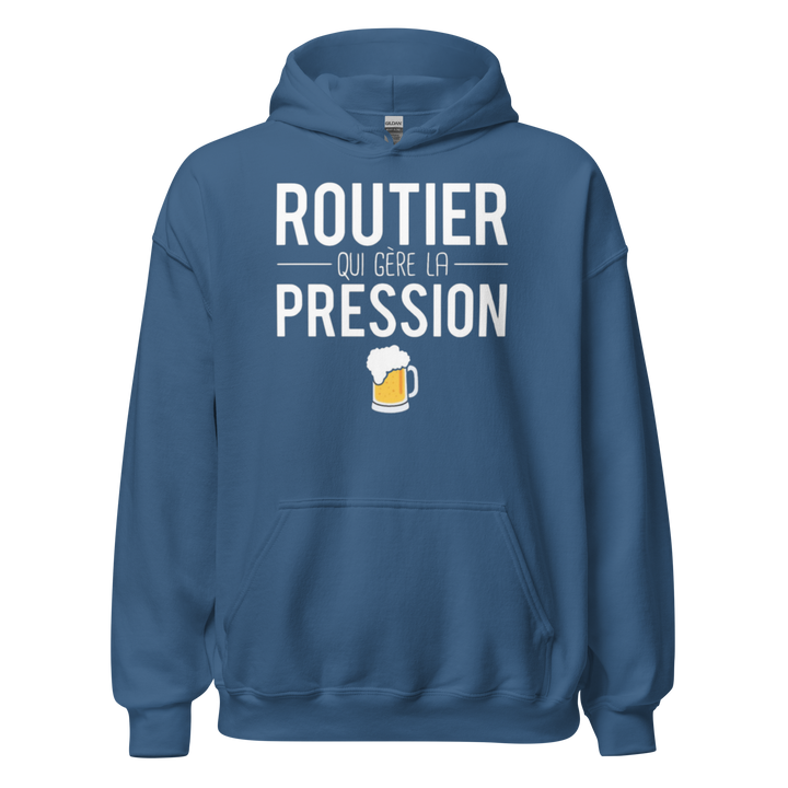 SWEAT À CAPUCHE ROUTIER SOUS PRESSION