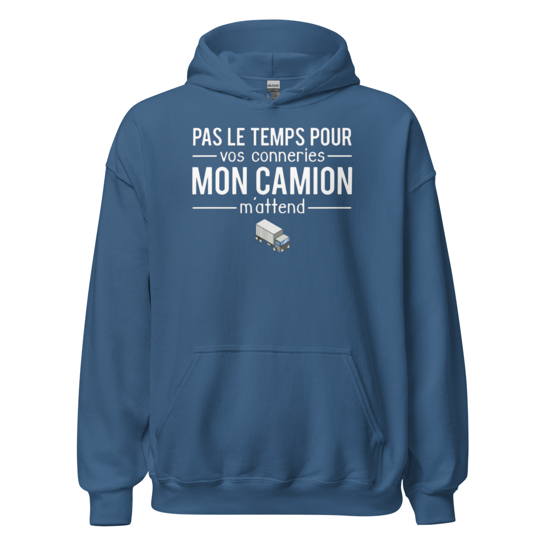 SWEAT À CAPUCHE MON CAMION M'ATTEND