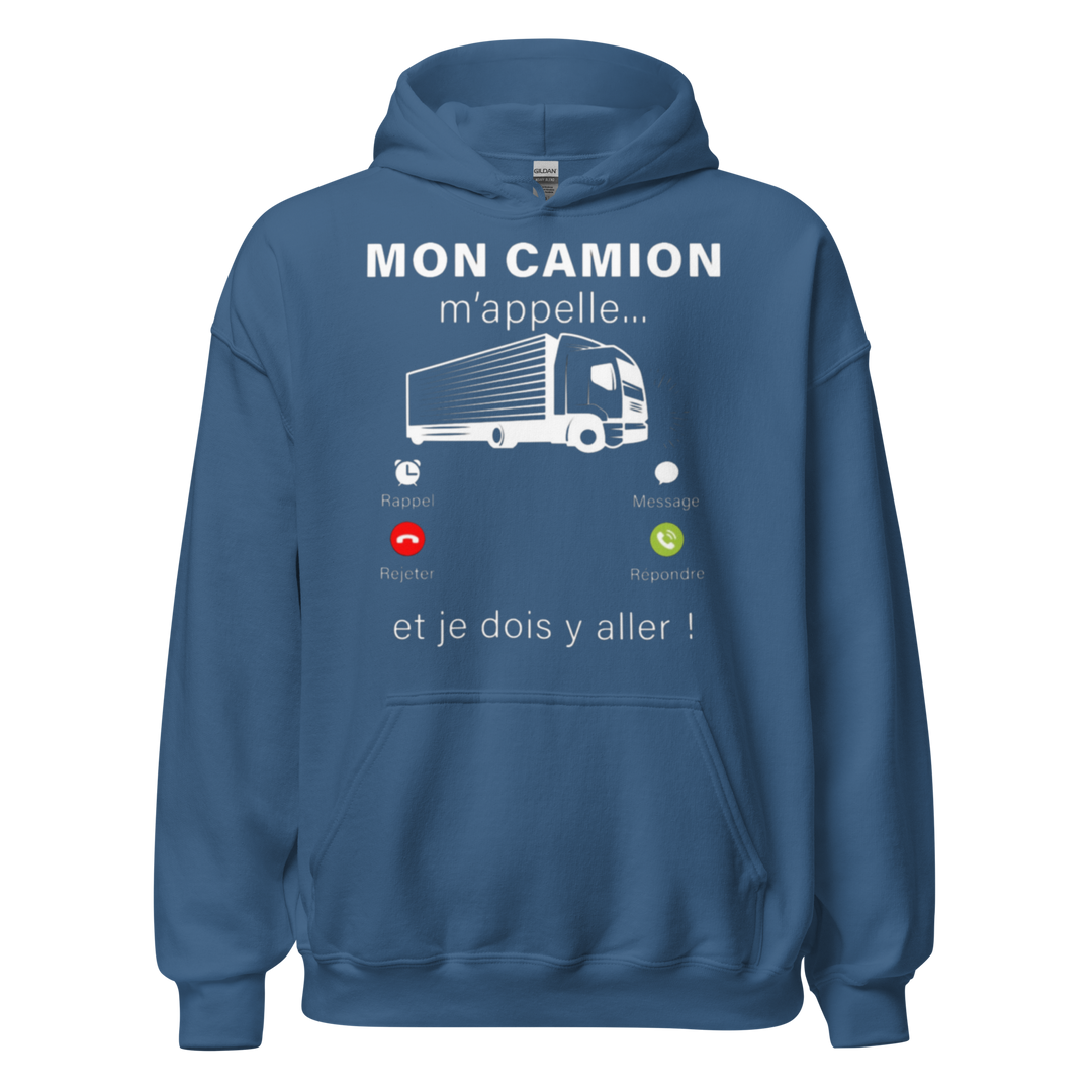 SWEAT À CAPUCHE MON CAMION M'APPELLE