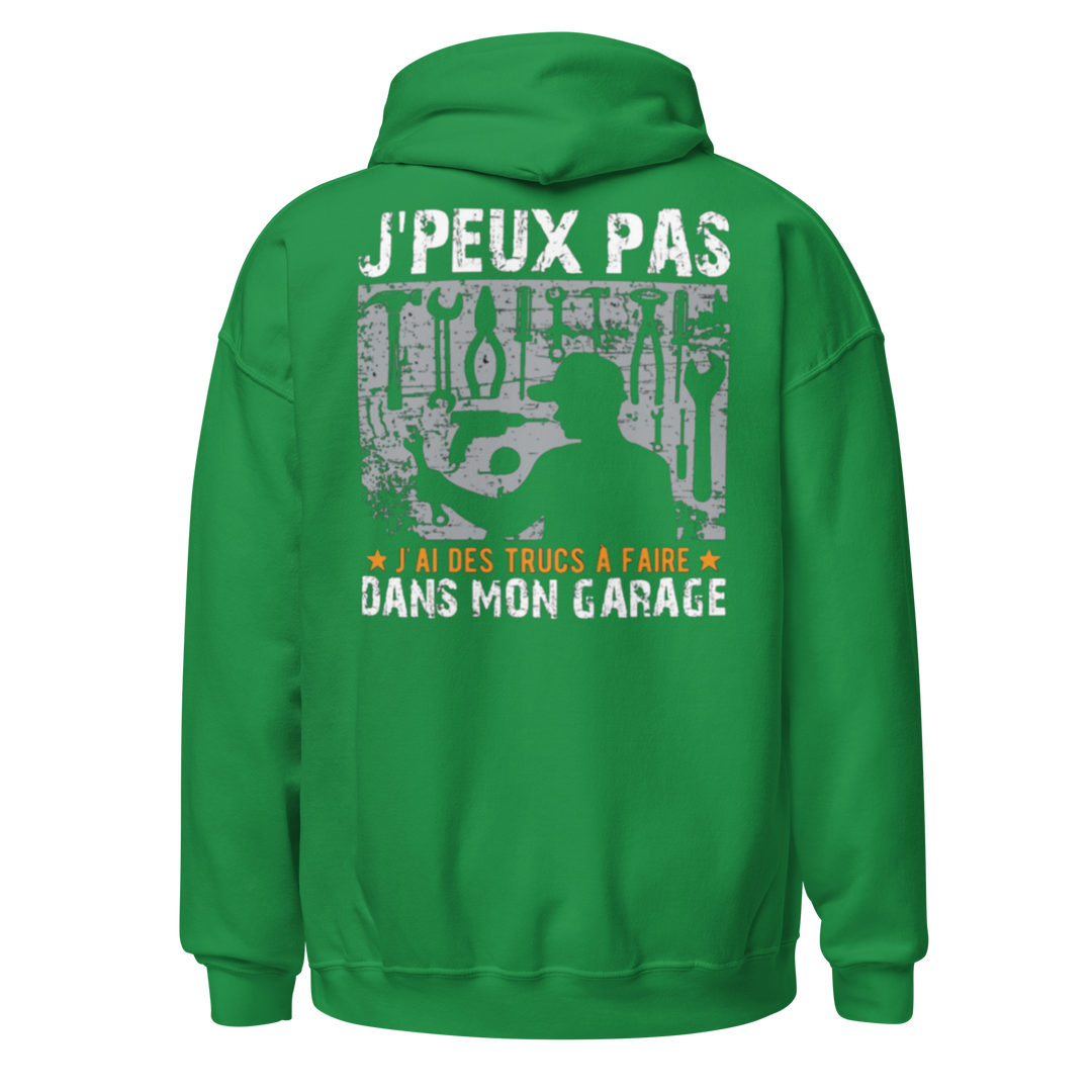 SWEAT À CAPUCHE MÉCANICIEN J'PEUX PAS