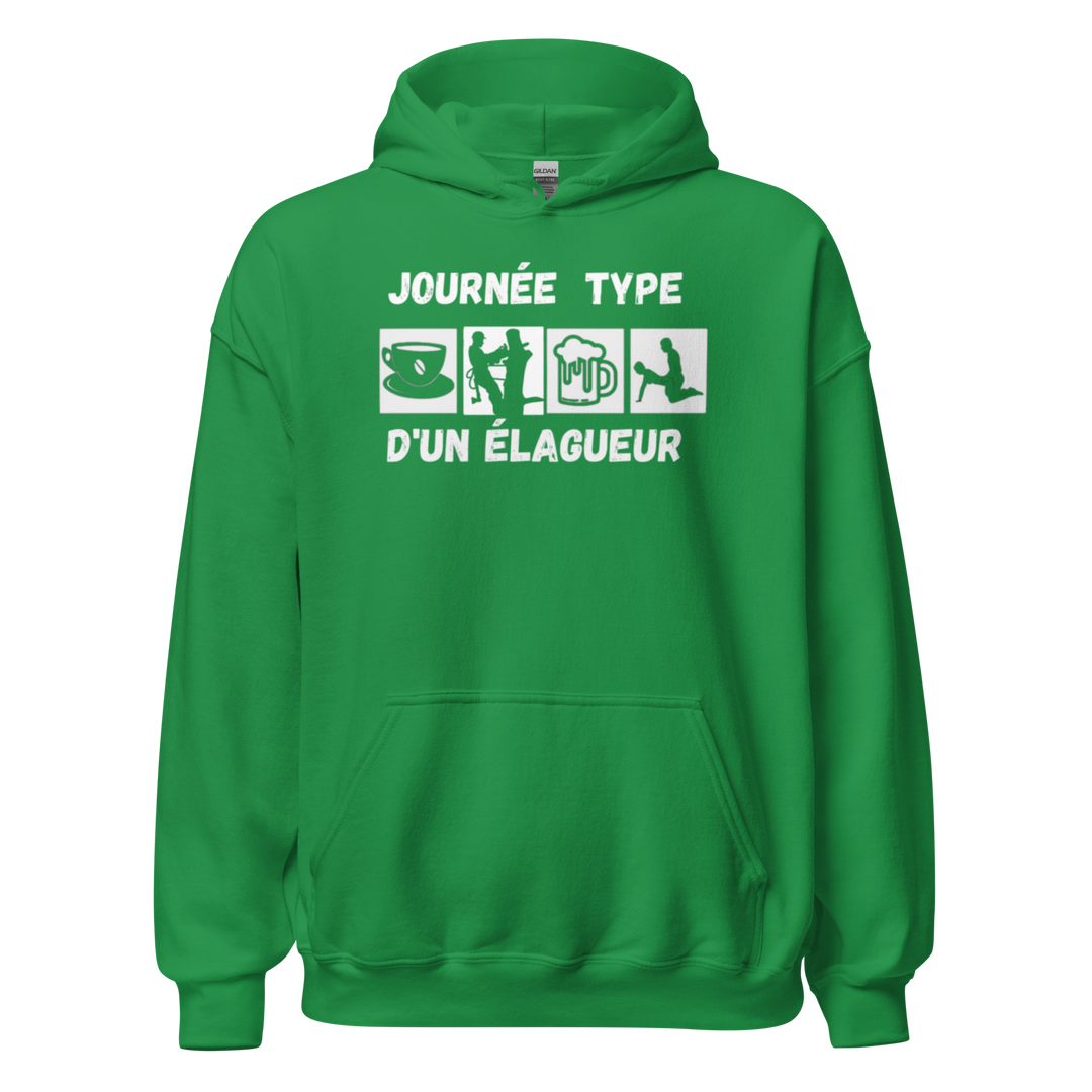 SWEAT À CAPUCHE ÉLAGUEUR JOURNEE TYPE