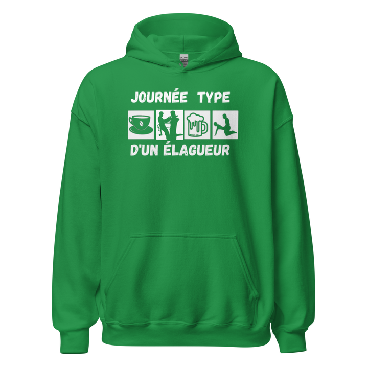 SWEAT À CAPUCHE ÉLAGUEUR JOURNEE TYPE