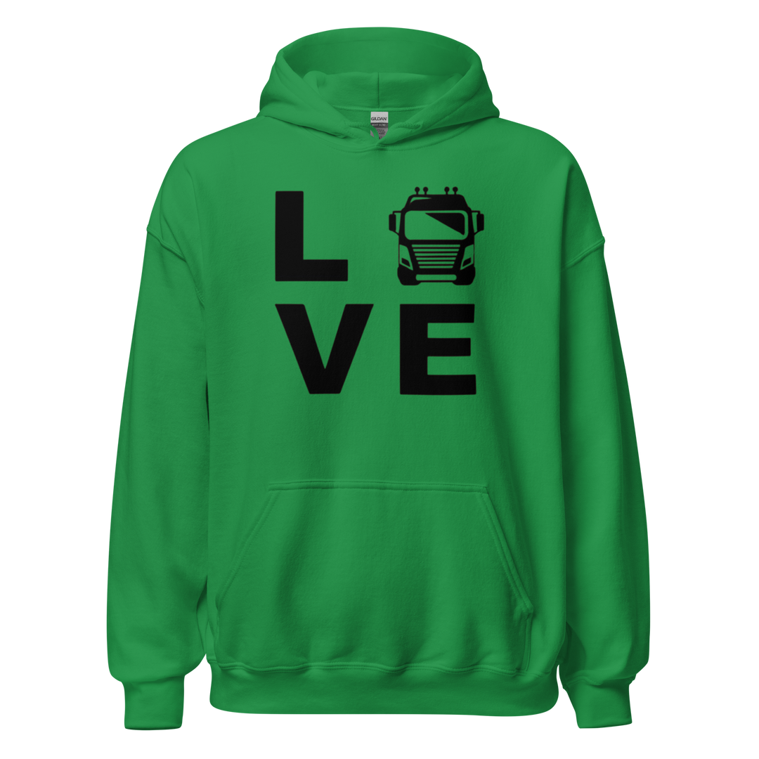 SWEAT À CAPUCHE LOVE CHAUFFEUR/ROUTIER