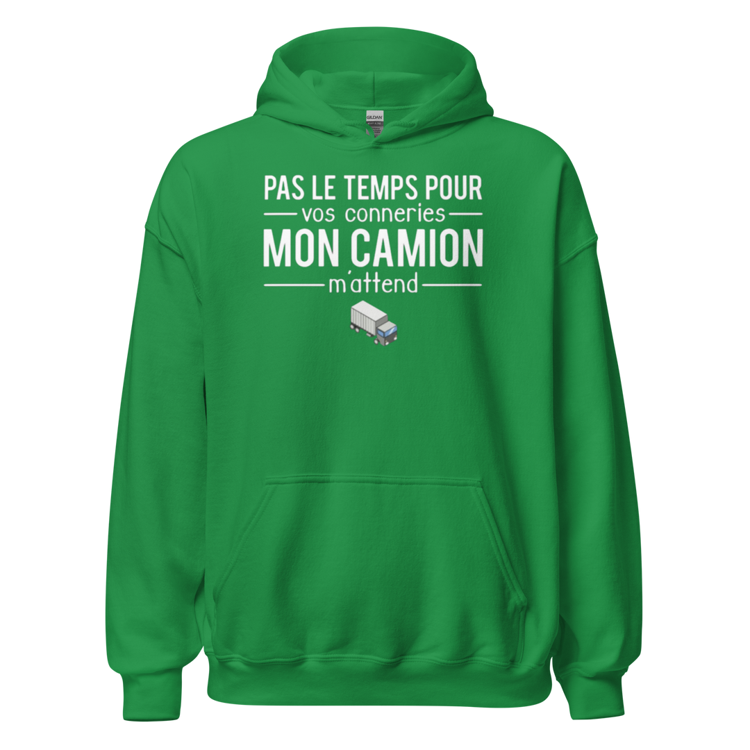 SWEAT À CAPUCHE MON CAMION M'ATTEND